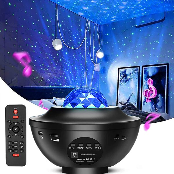 Galaxy Bluetooth Speaker Projector Lamp
