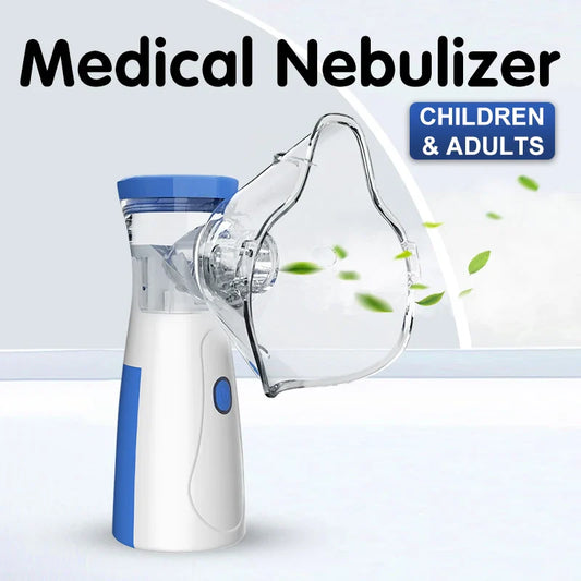 Portable Mesh Nebulizer – Inhaler for Adults & Kids | Silent Steam Machine for Asthma & Cold Relief