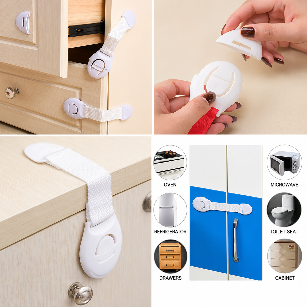 Baby Safety Cabinet Lock - 5 Pieces