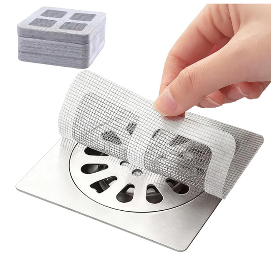 Multifunctional Shower Drain Hair Catcher Sticker – Waterproof Anti-Clog Drain Protector